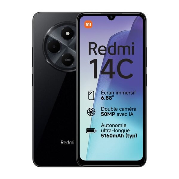 Smartphone Xiaomi Redmi 14C Dual Sim de 128GB/4GB+4GB Ram de 6.88" 50MP/13MP -Preto - Image 2